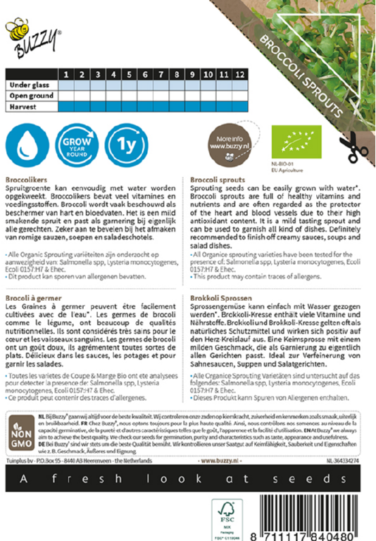 Biologische Sprouting Broccolikers