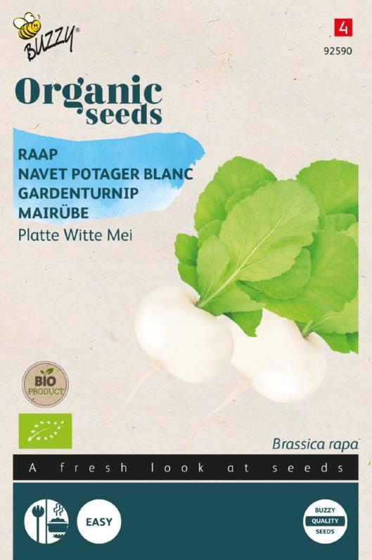 Organic May Turnip (white)